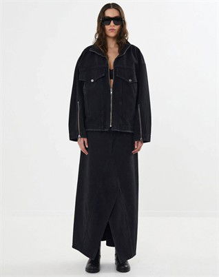 Kiddie Black Denim Nederdel